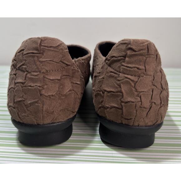 Bussola CELESTE Women's Textured Brown Black Leather Slip On Shoes EU Size 38 - Picture 3 of 9